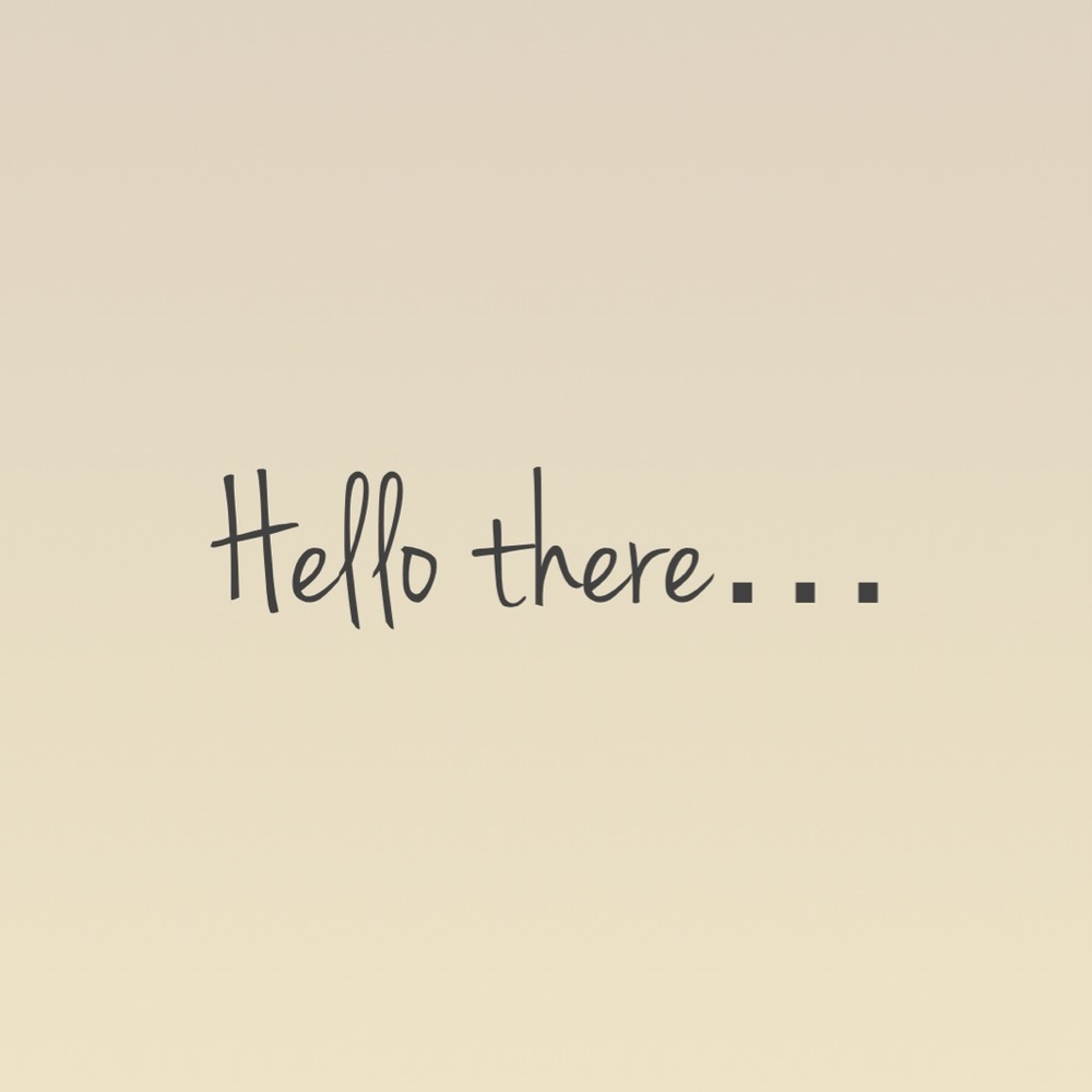A quick welcome